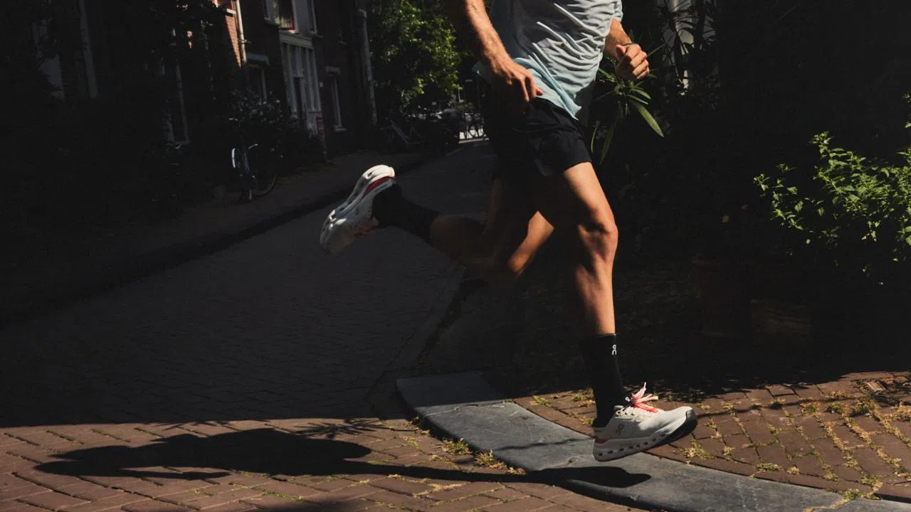 On hardloopschoenen